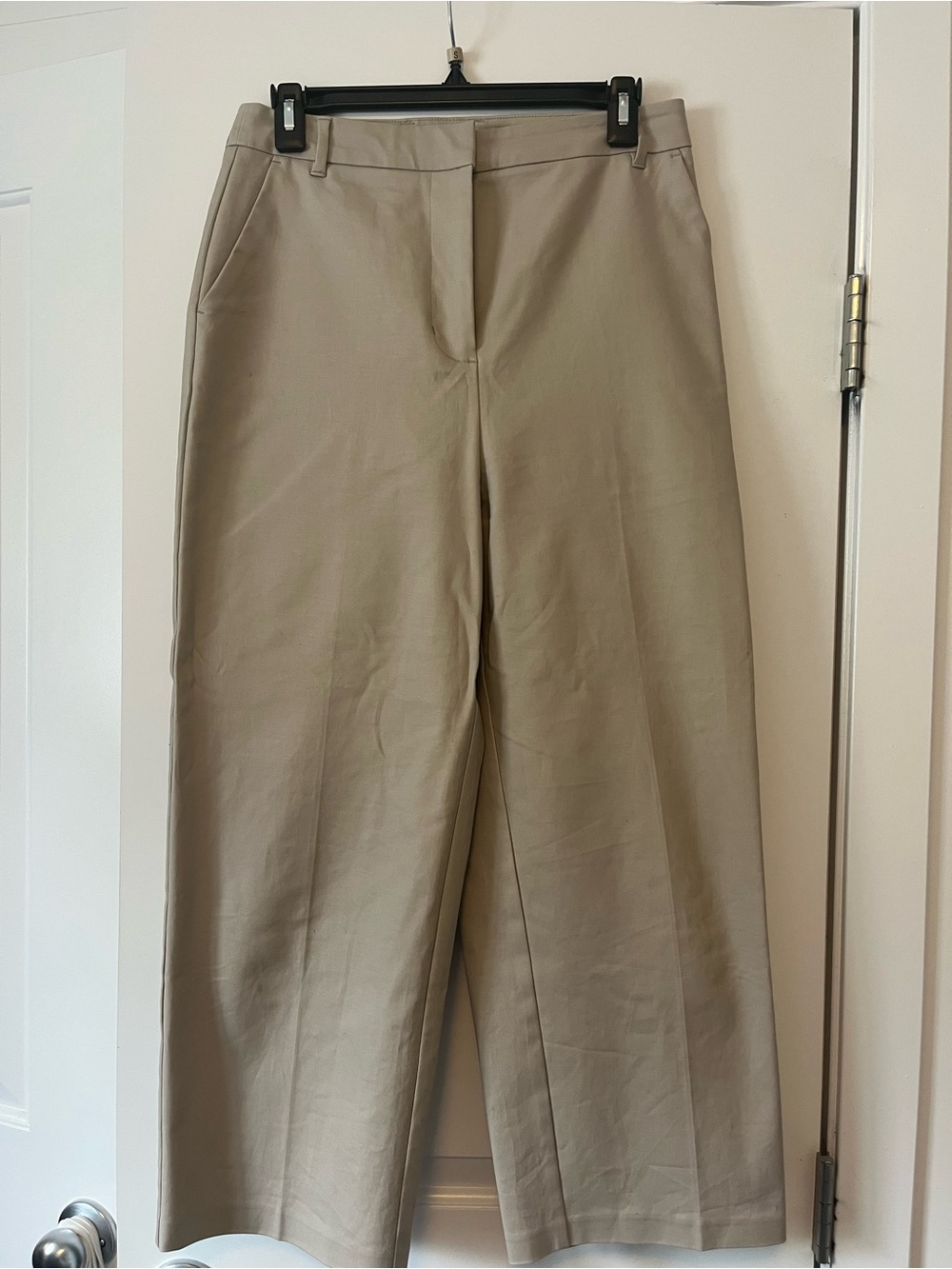 Straight-Leg Khaki Dress Pants